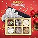 Chocolate Cookies Birthday Gift Basket for Men and Women - Gourmet Happy Birthday treats for Food Gifts, Chocolate Gift Box by Empire Delights, 6 Count