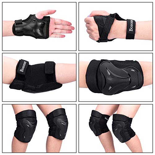 image for BOSONER Adult/Child Knee Pad Elbow Pads Guards Protective Gear Set for