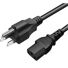 Amplifier Power Cord Cable Replacement - [UL Listed] 6FT Extension Compatible Musical Peavey Vox Guitar Amp PC AC Amplifiers, ION iPA76C iPA76A iPA77 iPA76S IPA23 3 Prong 18AWG Power Cord Cable Supply