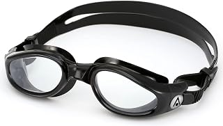 Aqua Sphere Kaiman Adult Swimming Goggles - Black - Clear