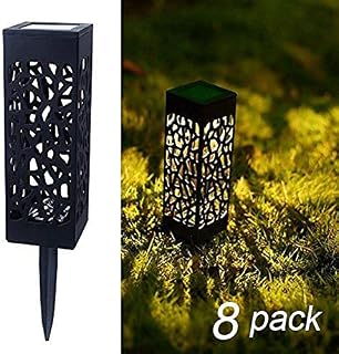 Maggift 8 Pcs Solar Powered LED Garden Lights, Automatic Led for Patio, Yard