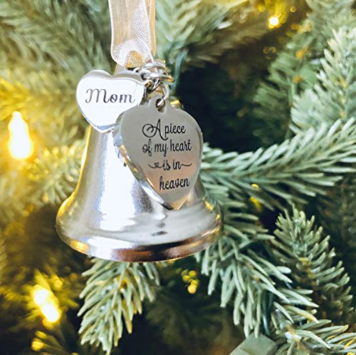 Mom A Piece Of My Heart Is In Heaven Christmas Ornaments For Loss Of Loved One Christmas Ornament #TOP6