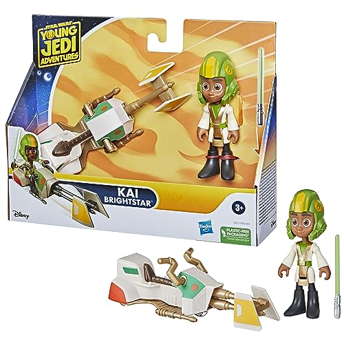 Hasbro Star Wars Les Aventures Des Petits Jedi Kai Brightstar Et Speeder Bike - vue 5