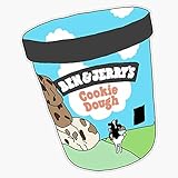 LAD Studio Ben & Jerry's Ice Cream Sticker Vinyl Bumper Sticker Decal Waterproof 5'