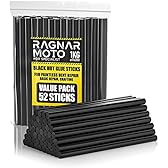 Ragnar Moto colla a caldo, bastoncini di colla forte nera Ø 11 x 200 mm, 52 bastoncini di colla a caldo sostituibili per pistola per colla a caldo
