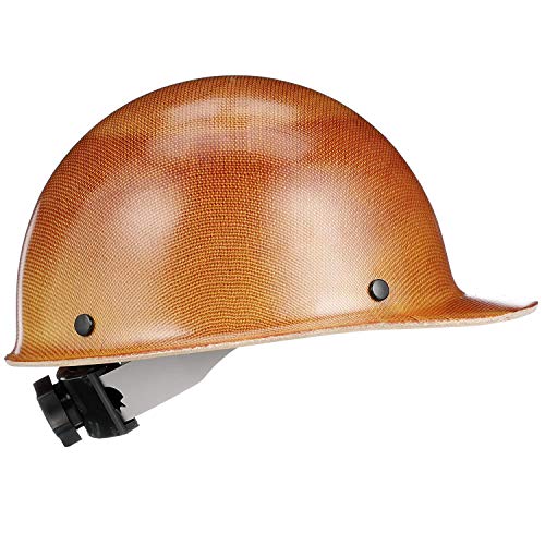 Msa 816651 Skullgard Cap Style Safety Hard Hat With Swing Ratchet Suspension | Non-Slotted Cap, Made Of Phenolic Resin, Radiant Heat Loads Up To 350F - Standard Size In Tan #TOP3