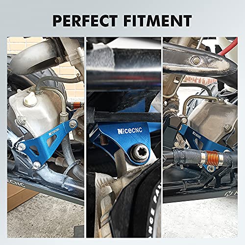 Nicecnc Blue Engine Bracket Guard Cover Protector, Engine Stay Holder Mounting Compatible With Yamaha Raptor 700 2008-2019 2020 2021 2022 2023/ Raptor 700R 2009-2018 2019 2020 2021 2022 2023 #TOP1