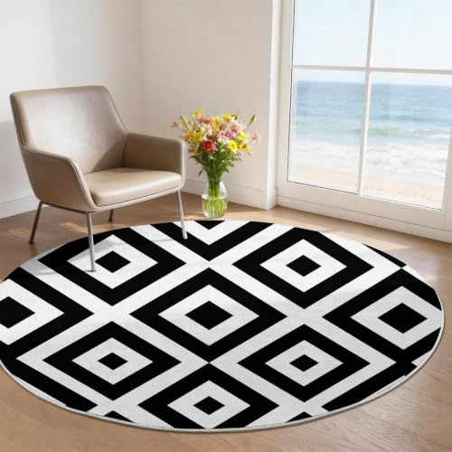 Tapis géométrique lavable en machine pour une chambre de bébé - 4