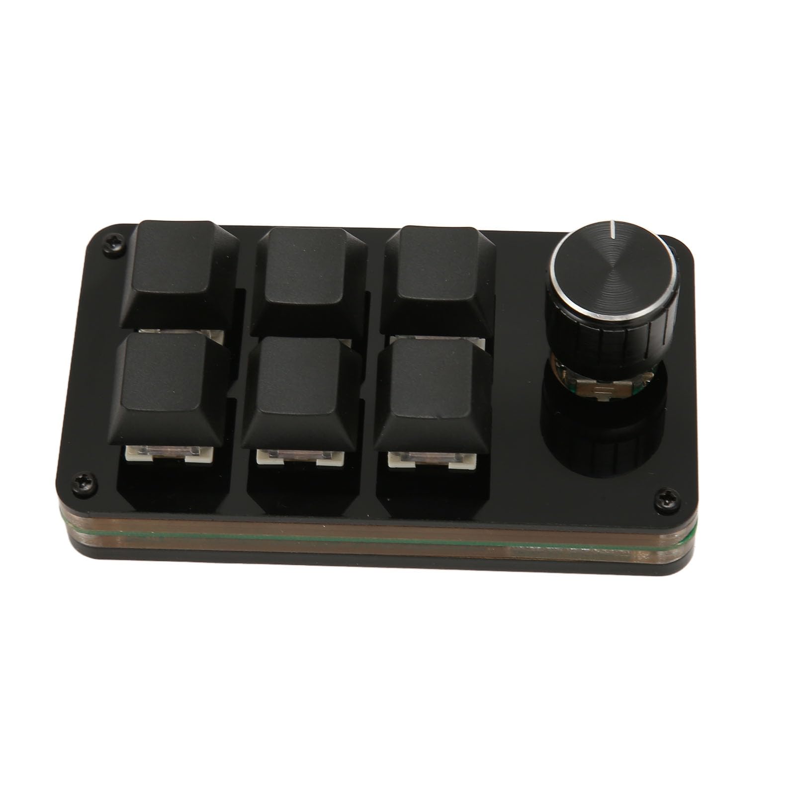 BTXETUEL Copia Incolla Cerca Salva Cut All Tastiera a 6 tasti Tastiera OSU con una sola mano Tastiera Meccanica Programmabile Scorciatoia Meccanica Macro Tastiera per Lavoro e Gaming (nero