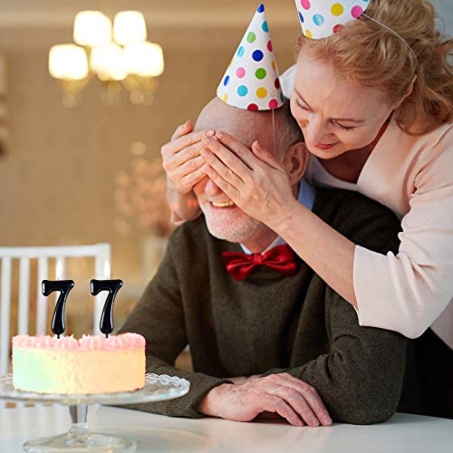 Black Number 9 Birthday Candles 9Th Year Bady Roman Numberal Cool Cake Cupcake Decoration Happy Candle Kid Women No 90 91 92 93 94 95 96 97 98 99 #TOP5