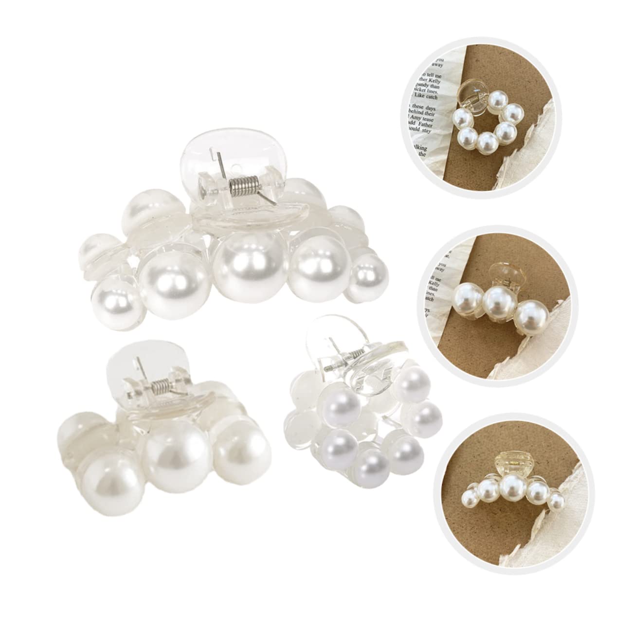 FOMIYES 4 Set Di Fermagli Per Fermagli Per Fermagli Per Coda Di Cavallo Per Donne Strumenti Per Lo Styling Dei 3 Pezzi * 4