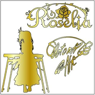 白金燐子 カッティングステッカー〈S〉金