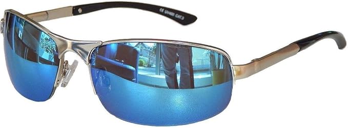 Matrix Occhiali Da Sole Sportivi, per Moto M 26 Chrom silber blau  verspiegelt M : Amazon.it: Auto e Moto