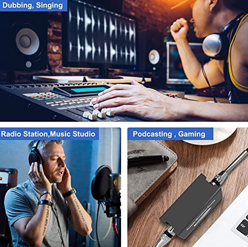 Dynamic Microphone Preamp For Dynamic Microphone Shure Sm7B /Sm58 /55Sh For Stage/Podcasts/Live Broadcast/Real-Time Sound #TOP4