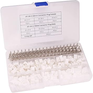 560pcs JST-XH Connector Kit 2.54mm 2/3/4 Pin Female Header Plug JST XH Adapter Housing Cable Socket Male Female Crimp DIP KitXH#2-4