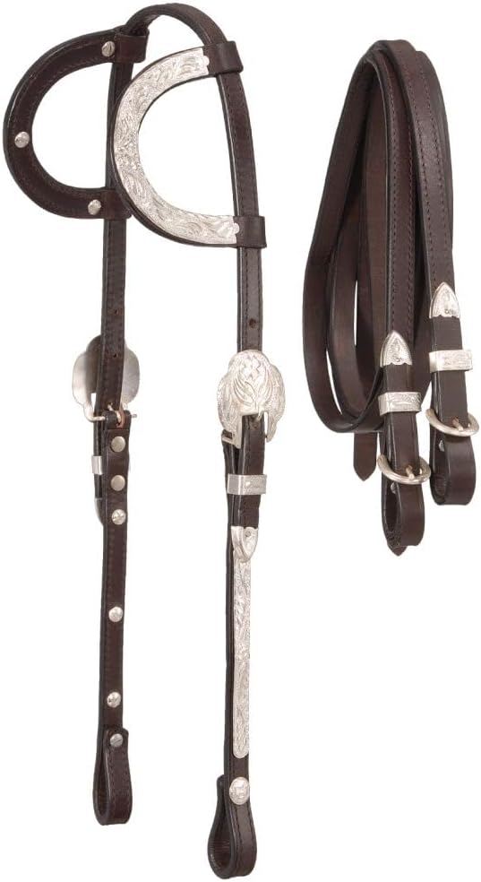 Royal King Double Ear Show Headstall w/Reins