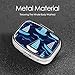 Blue Nautical Sailboat & Wave Pill Box for Pocket Portable 2 Compartments Pill Organizer