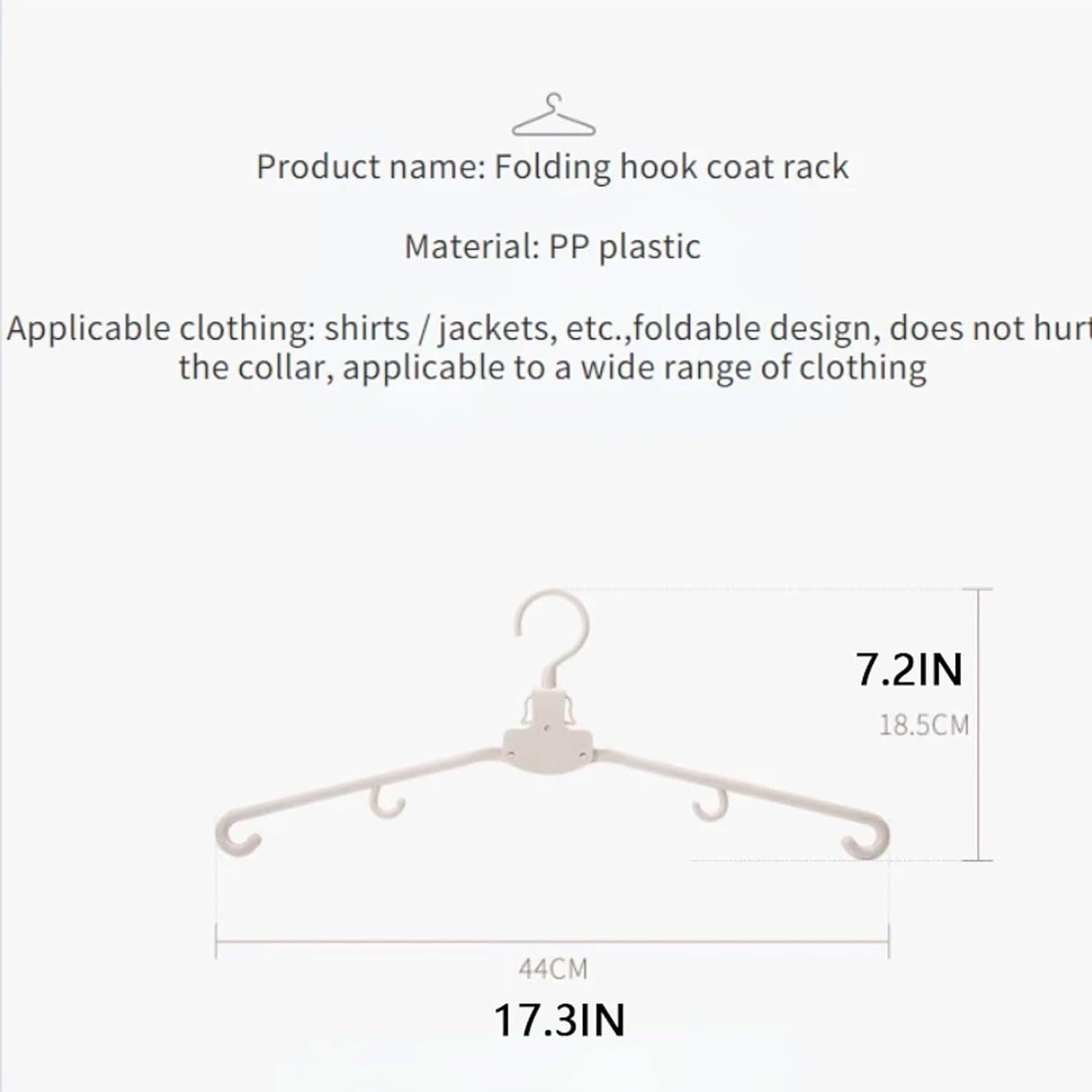 Perchas Armario Vestidor Colgador De Ropa Plegable Portátil, Estantes Secado con Ganchos para Camisas, Abrigos, Camisolas, Accesorios Viaje Duraderas Ahorra Espacio(G,10pcs)