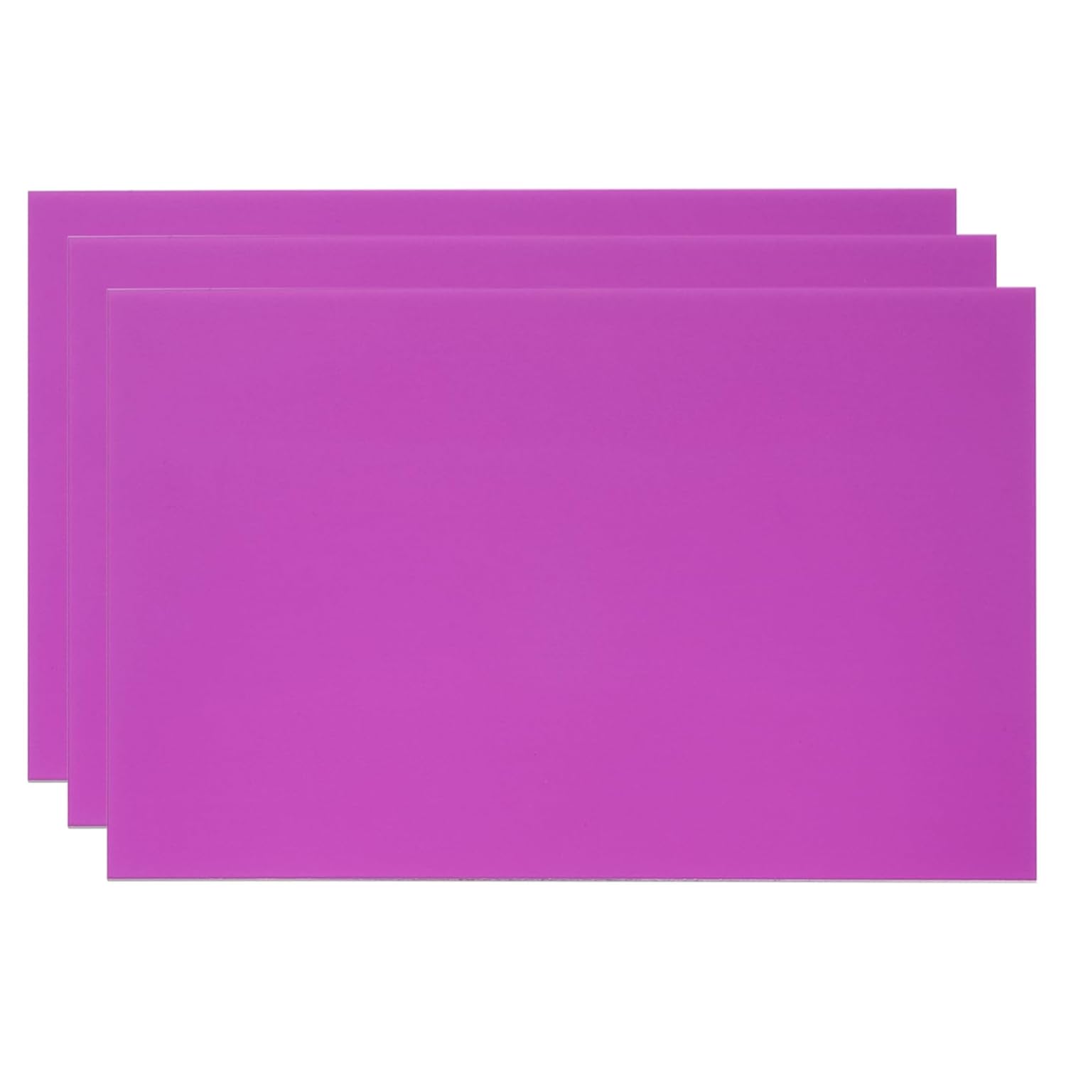 PATIKIL 8x12 Inch Anodized Aluminum Sheet Metal, 3Pcs Laser Plates Engraving Blanks 0.8MM Thin Rectangle for Crafting DIY House Laser Engraving, Purple