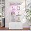 White 3-tier With Led-a