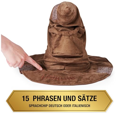 Harry Potter - Interaktiver Sprechender Hut mit Sound, Spielzeug für Kinder ab 5 Jahren, offiziell lizenzierter Fanartikel