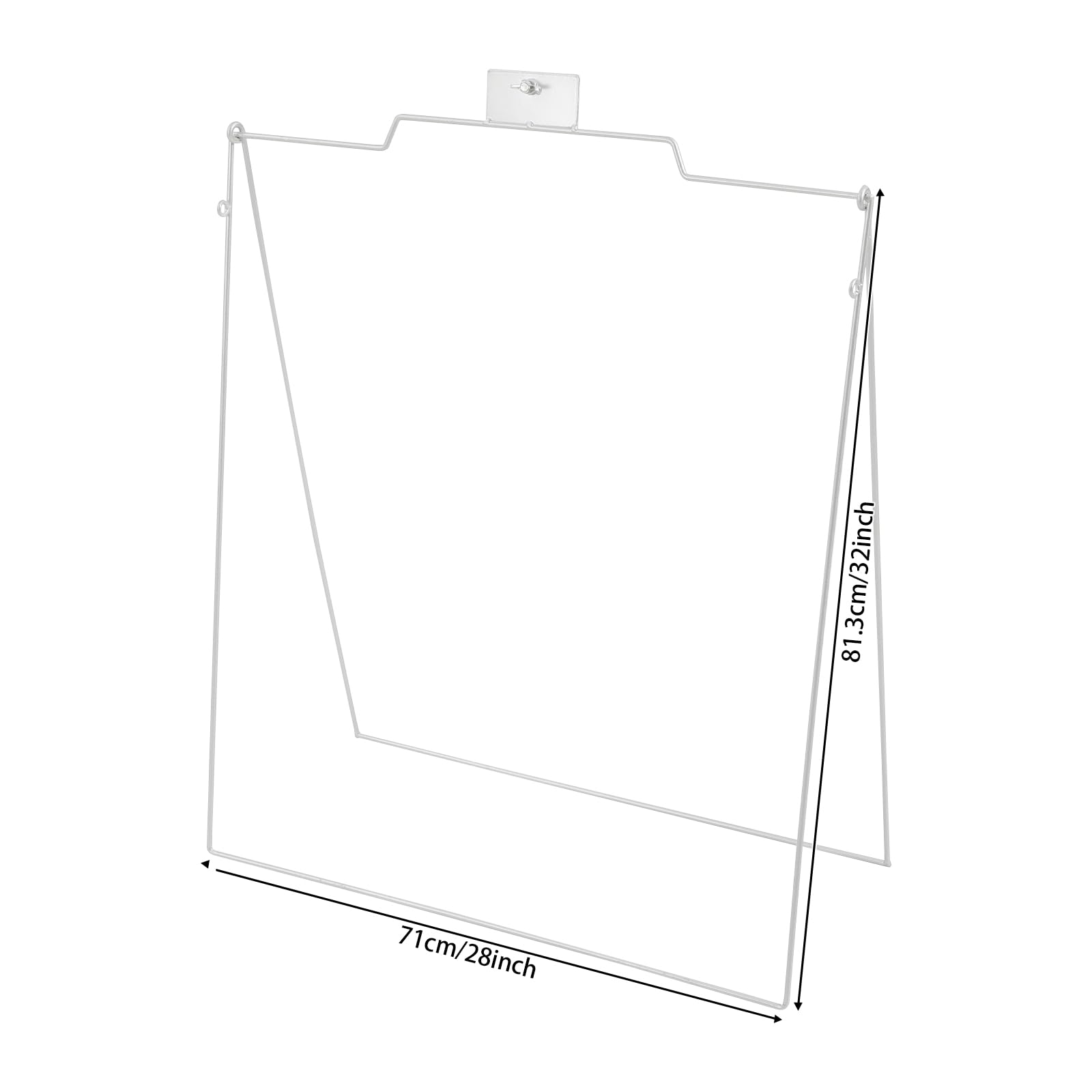 5 Stück Set Doppelseitiger Kundenstopper, Plakatständer für Gehweg und Eingang, doppelseitiges Display für Geschäfte, Events und Restaurants (Silber)