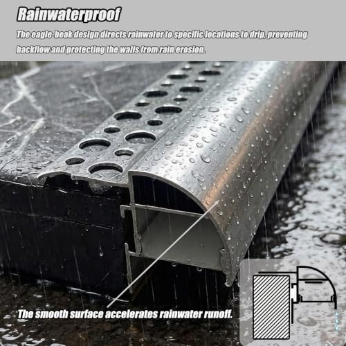 Tiras de desviación de agua premium en aleación de aluminio duradera 5