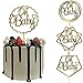 4 Pack Oh Baby Cake Topper Acrylic Color Gold Baby Shower Decorations Gender Reveal Party Supplies