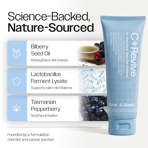 CELRIV Barrier Repair Cream for Dry, Sensitive & Eczema-Prone Skin, Oncology Friendly +300% Hydration, Lightweight Non-Greasy 24HR Moisturizer, Dermatologist Tested, EWG VERIFIED™, Fragrance Free - Image 4