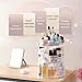 LIVEHITOP Organizador de Maquillaje 360° Giratorio, Grande Capacidad Acrilico Transparente Cosméticos Organizadores...