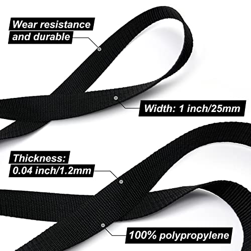 Dya 1 Inch Polypropylene Webbing For Crafting Diy Gear Repair Indoors And Outdoors 10, 25 & 50 Yards #TOP1