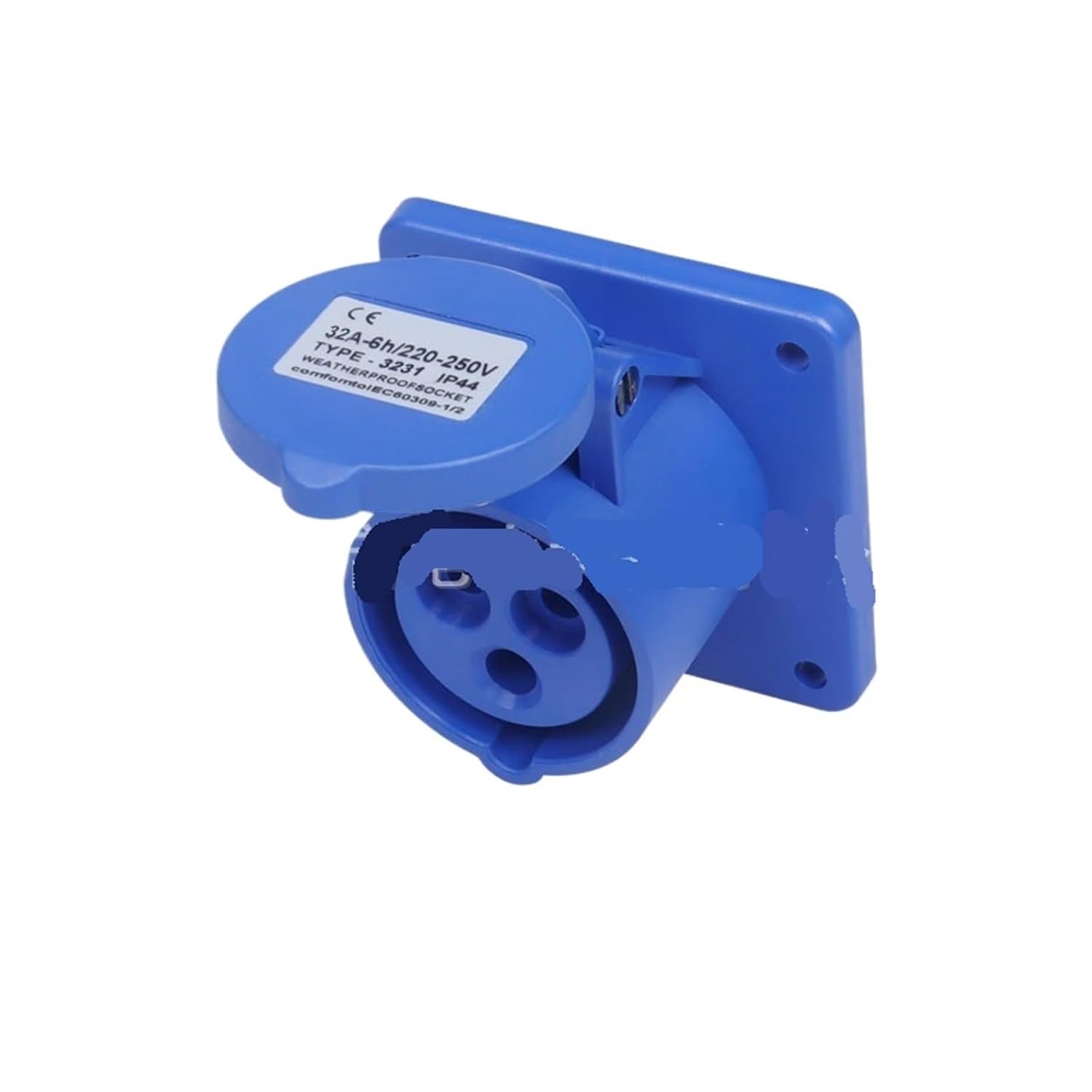 16/32A Industrial Plug IP44 Three-Phase Four-Wire 3/4/5 core Waterproof Aviation(3 core 32A Concealed 3231)