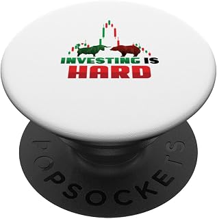 Investing is Hard Candle Stick Chart | Funny Stock Market PopSockets Adhesive PopGrip