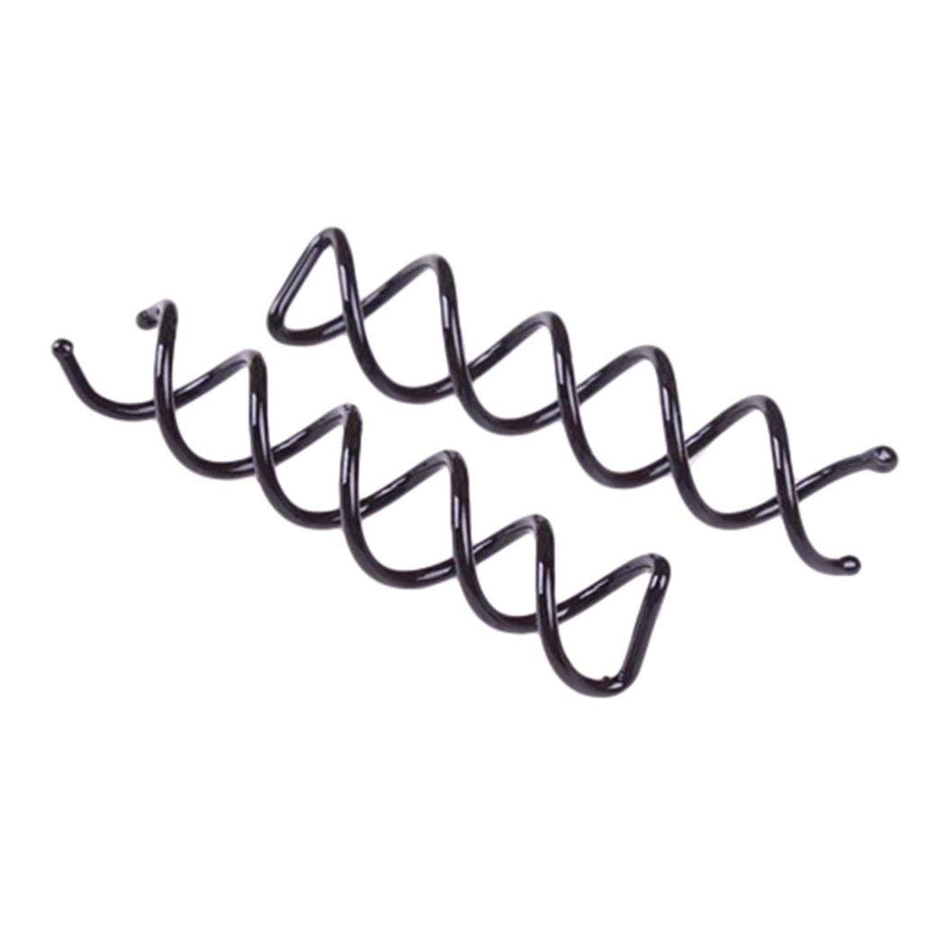 10 Pcs Women Spiral Spin Screw Pin Hair Styling Clip Twist Barrette Headwear - Black Stylish