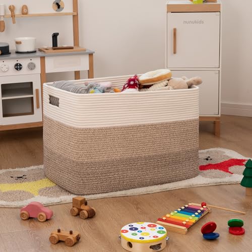 image for OIAHOMY 108L Super Large Blanket Basket, 25”x16”x16”(108L) Recta