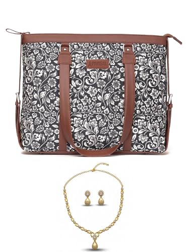Image of Stylish Tote Bags for Office Use | Laptop Bag 15.6 inch | Purse for Women | Vegan Leather Handbag | Daily & Travel Use |