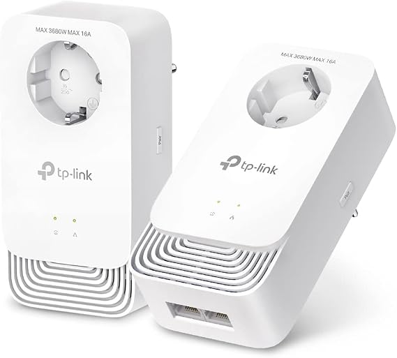 TP-Link PG2400P Kit Powerline G.hn2400 2+2 Ports Gigabit Ethernet Extra Socket Energy Saving Mode Plug &amp; Play Not Compatible with HomePlug AV/AV2 Powerline Adapters