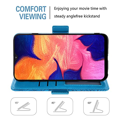 Asuwish Wallet Case for Samsung Galaxy A10 with Screen Protector #TOP24