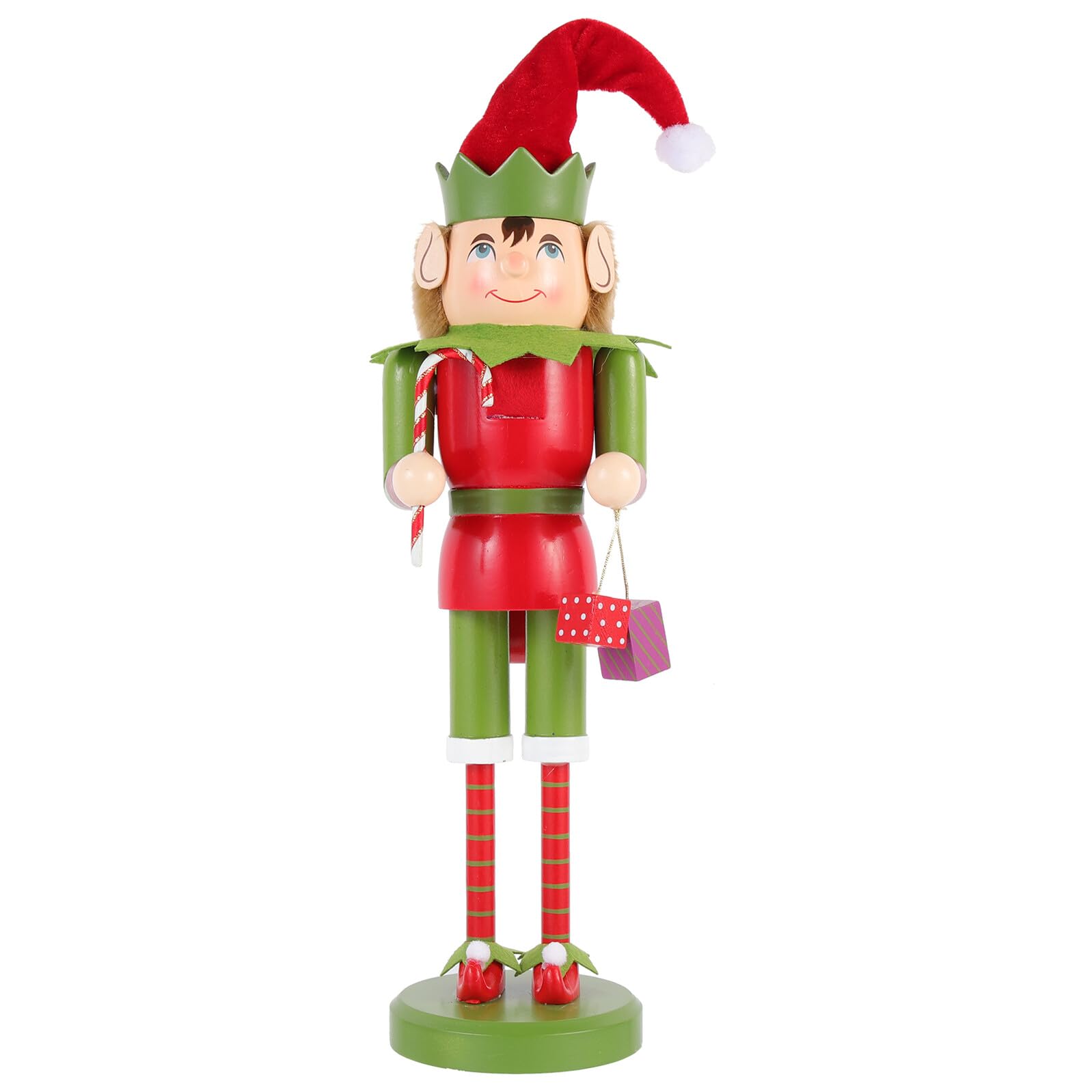 Casse-Noisette de Noël en Bois 38 CM Grand Socle 92 CM Évite les Décorations Invisibles