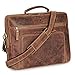 DONBOLSO Laptoptasche San Francisco - Umhängetasche Leder Braun für Laptop und Tablet - Hochwertige Aktentasche für Notebook bis 17 Zoll - Stilvolle Tasche für Damen und Herren