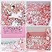 TRENDBOX Ball Pit Balls 100 - Macaron Colors Balls for Ball Pit, Play Tent Baby Playhouse Pool Birthday Party Decoration (C-Pink, White&Clear)