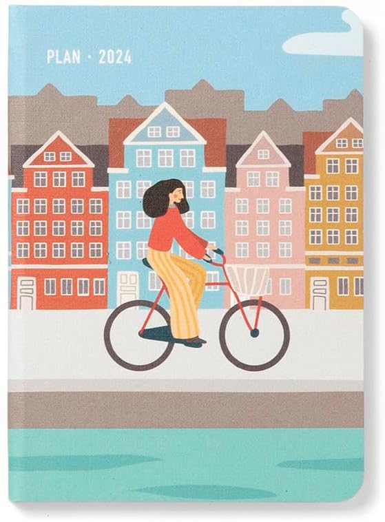 Letts Wanderlust A6 2024 week to view diary - Amsterdam