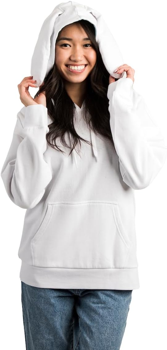 Bioworld Cinnamoroll Adult White Cosplay Hoodie With 3D Ears and Embroidery