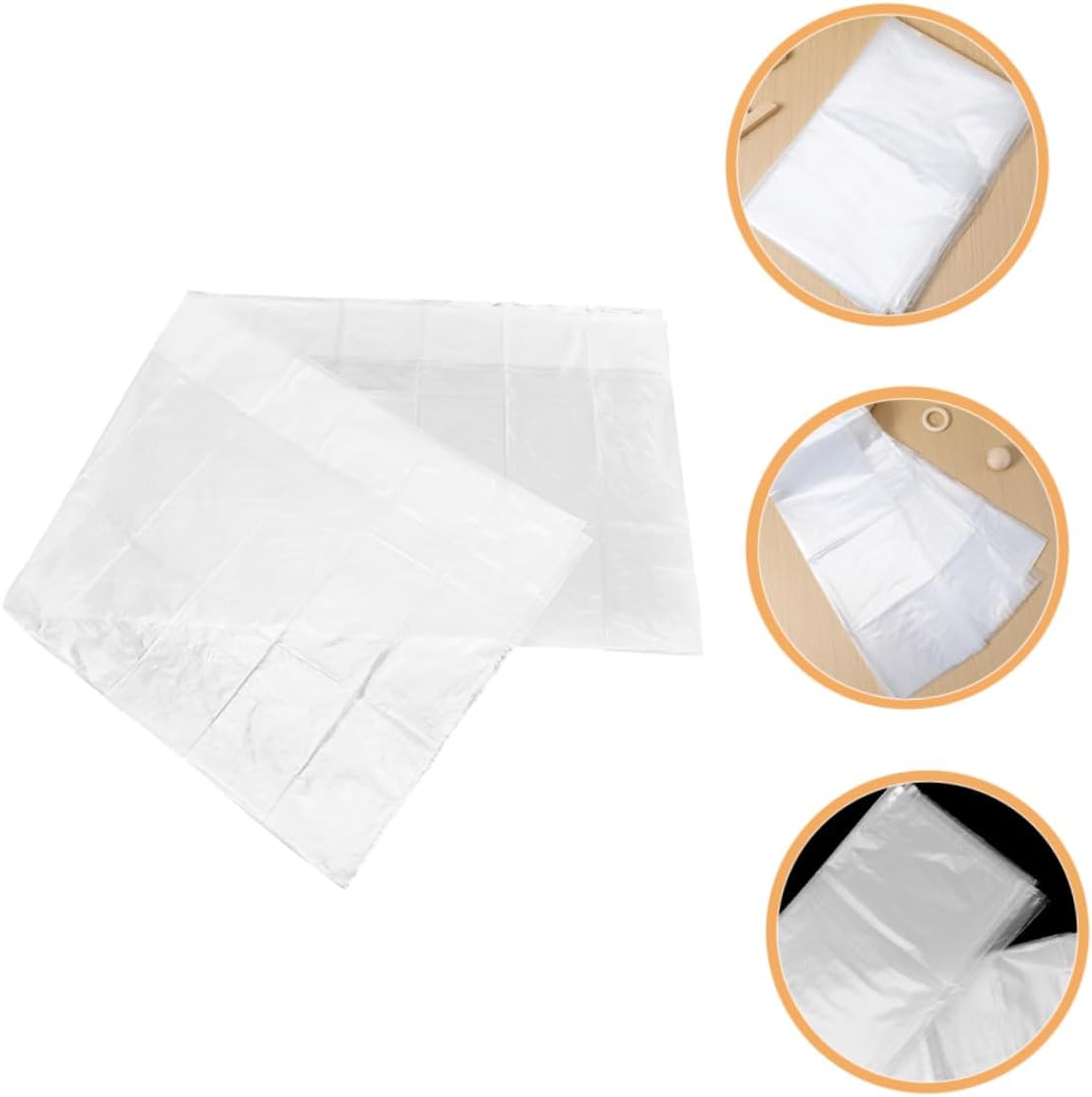 Clear Heavy-Duty Mattress Bag Thickened Protective Cover for Storage and Moving and Dustproof Fits Mattress Double Layer Mil