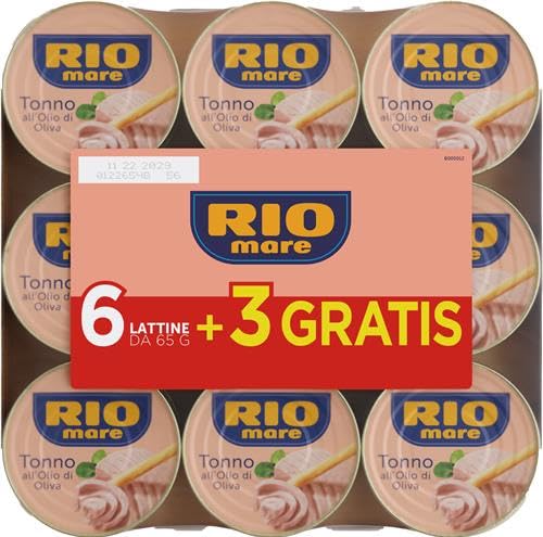 Offerta Tonno all'Olio di Oliva, Qualità Pinne Gialle, 3 Confezioni da 9 Lattine da 65 g (27 lattine in totale)
