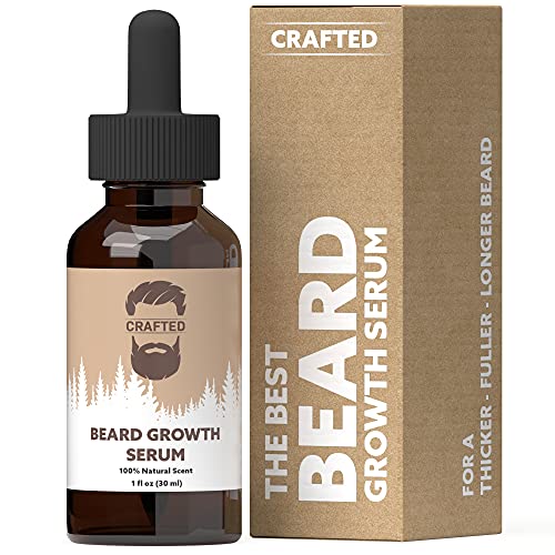 Crafted Beards Beard Growth Oil, Beard Growth Serum, Beard Serum, Grow