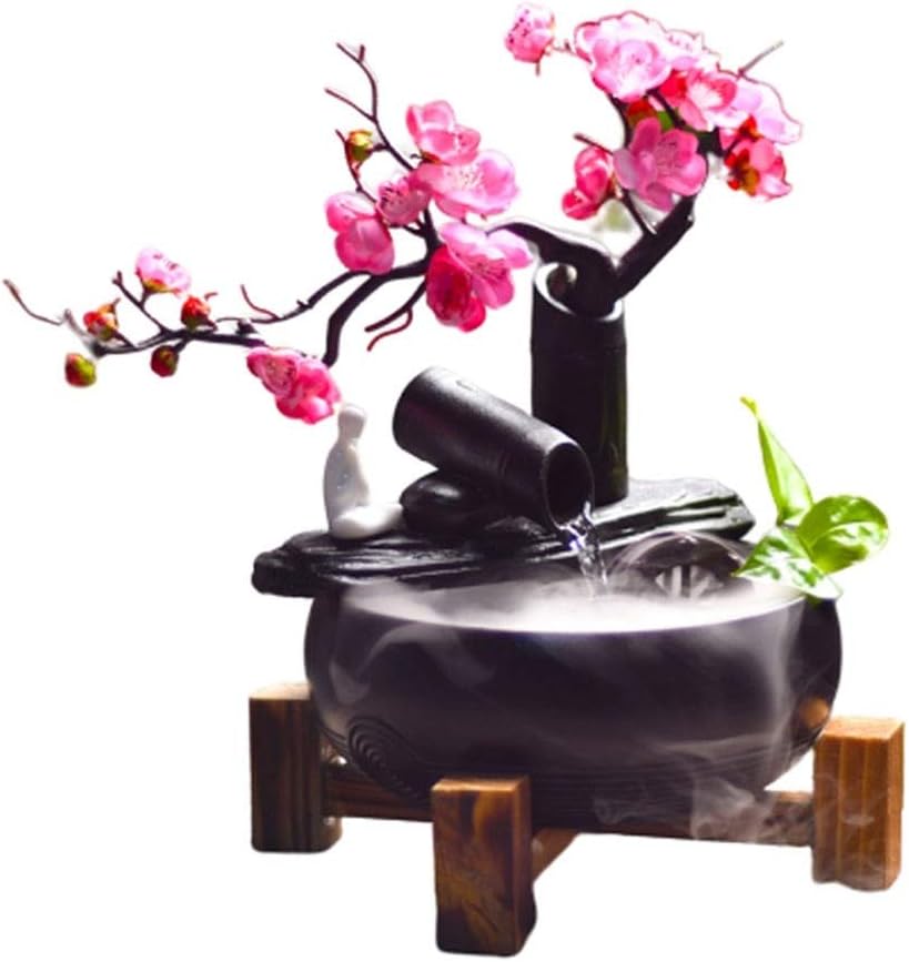 Tabletop Fountain Tabletop Fountain Ceramic Zen Desktop Fountain Indoor Fountain Lucky Feng Shui Meditation Decor Gifts 8.07 Inches Best Gift