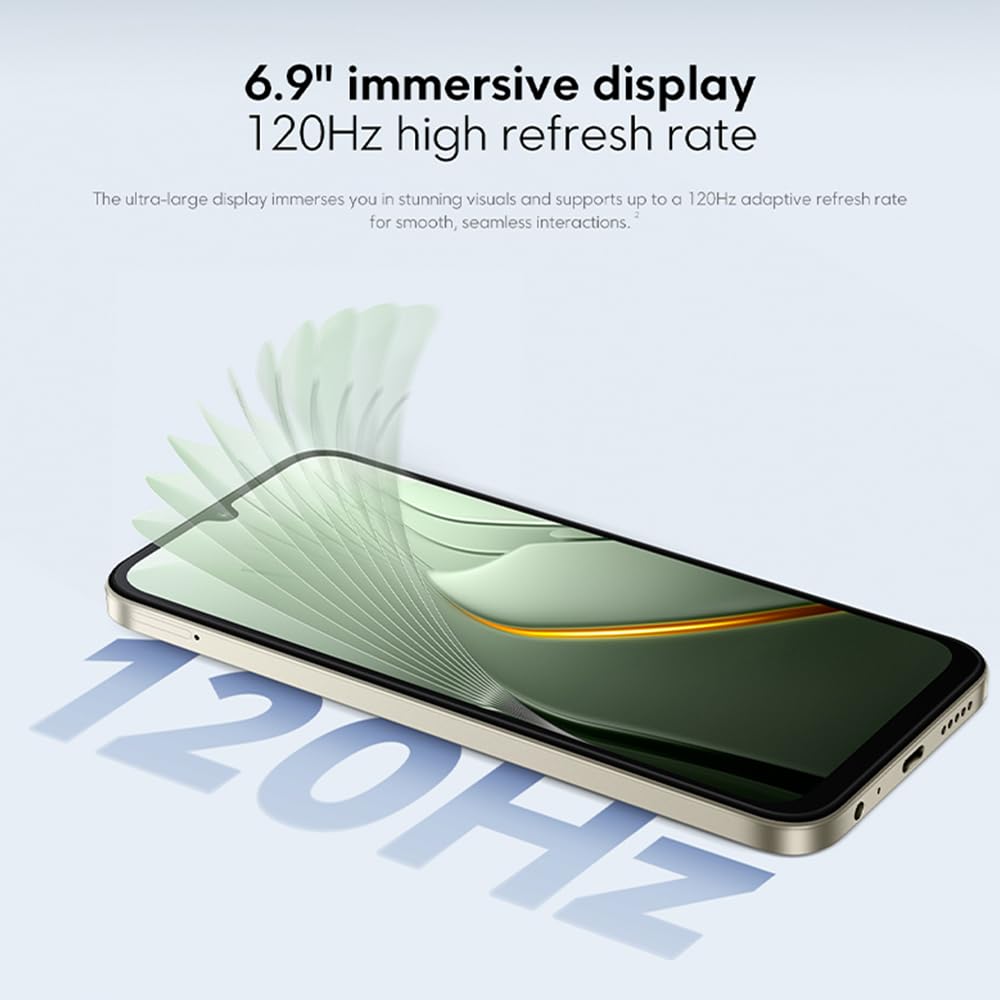 XIAOMI POCO C81 Pro 4G Smartphone, 4+256Go, 6,9", Unisoc T7250, 6000 mAh, 15 W, Android 15, écran IPS LCD 120 Hz, avec Chargeur (Vert)