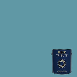 TRIBUTE Paint & Primer, Interior, Satin, Dusty Turquoise, 1 Gallon