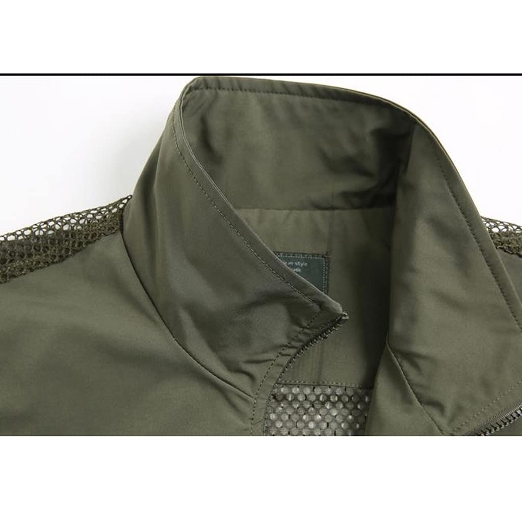 Gilet da Pesca per la Fotografia, Gilet da Uomo Multitasche Senza Maniche ad Asciugatura Rapida for la Pesca